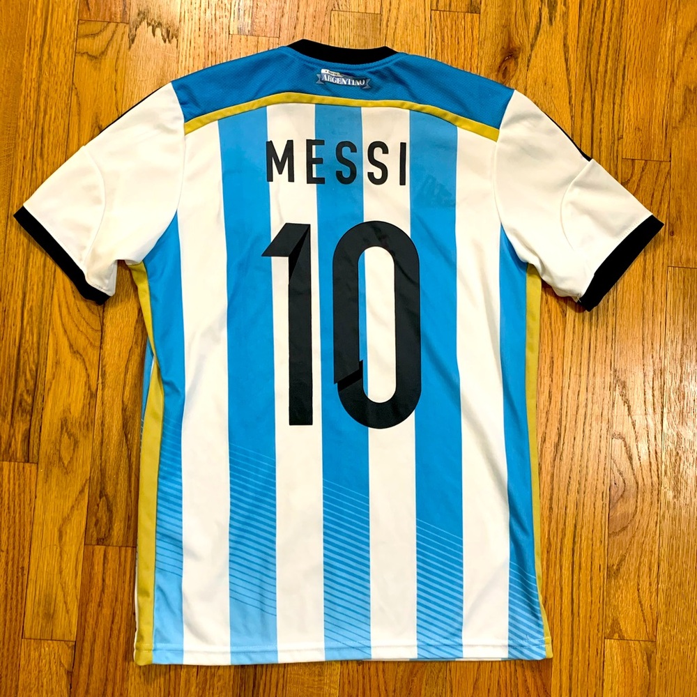 Lionel Messi Argentina Jersey #10 Adidas - 2014 World Cup - Size Small